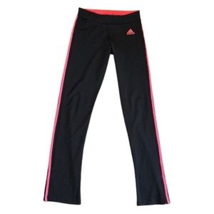ADIDAS Sweatpants black and pink pants